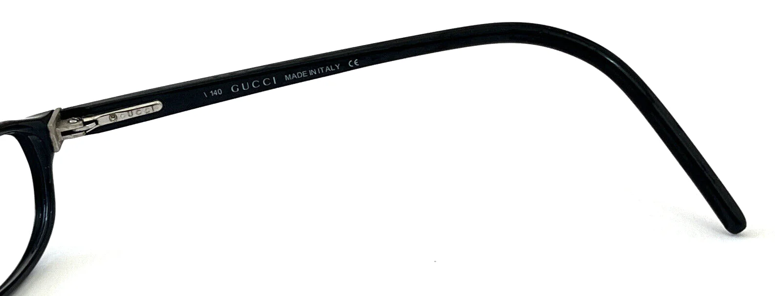 Gucci GG1504 807 PARTS Broken Black Oval Eyeglasses Frame 52-18 140 3